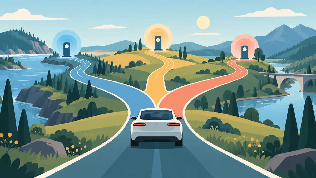 Illustration for A Better Routeplanner (ABRP) vs ChargeHub vs Chargeway: Which Route Planning Apps Option Should You Choose