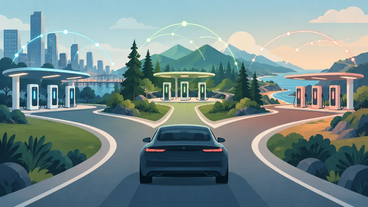 Illustration for Blink Charging vs ChargePoint vs EVgo: Which Charging Networks Option Should You Choose